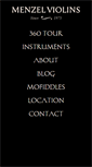 Mobile Screenshot of menzelviolins.com